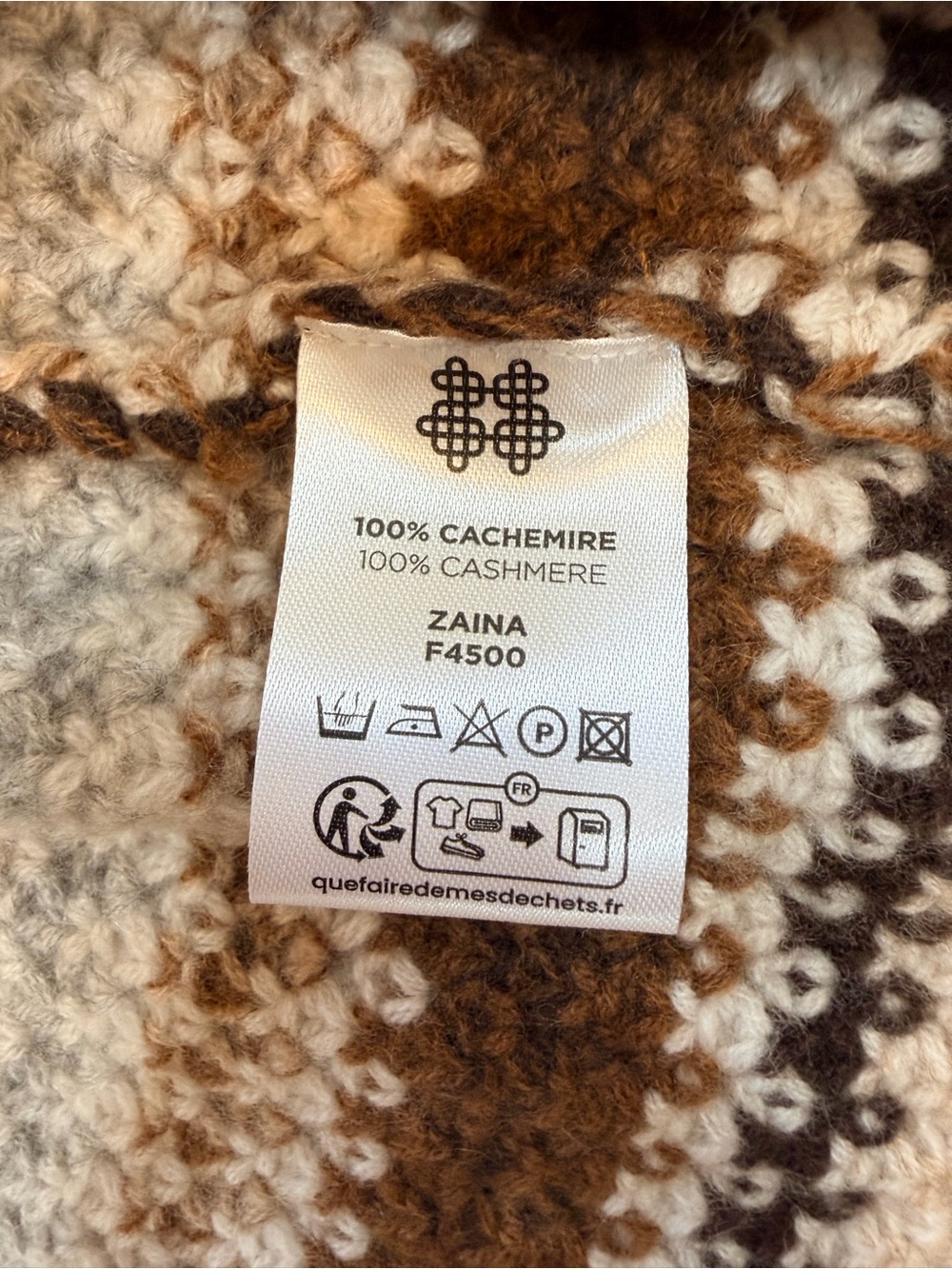 NWT - Kujten Zaina Cape Cashmere Cardigan in Camelot Brown - Medium - Picture 8 of 16